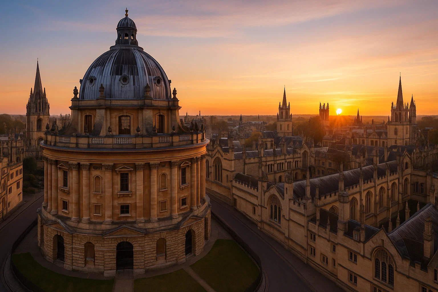 Oxford University campus view for Pershing Square scholars