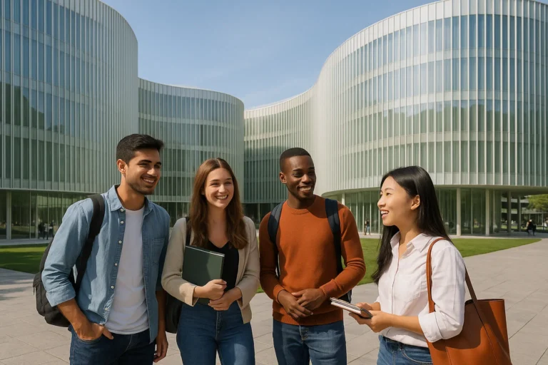 SDA Bocconi MBA campus view with international students