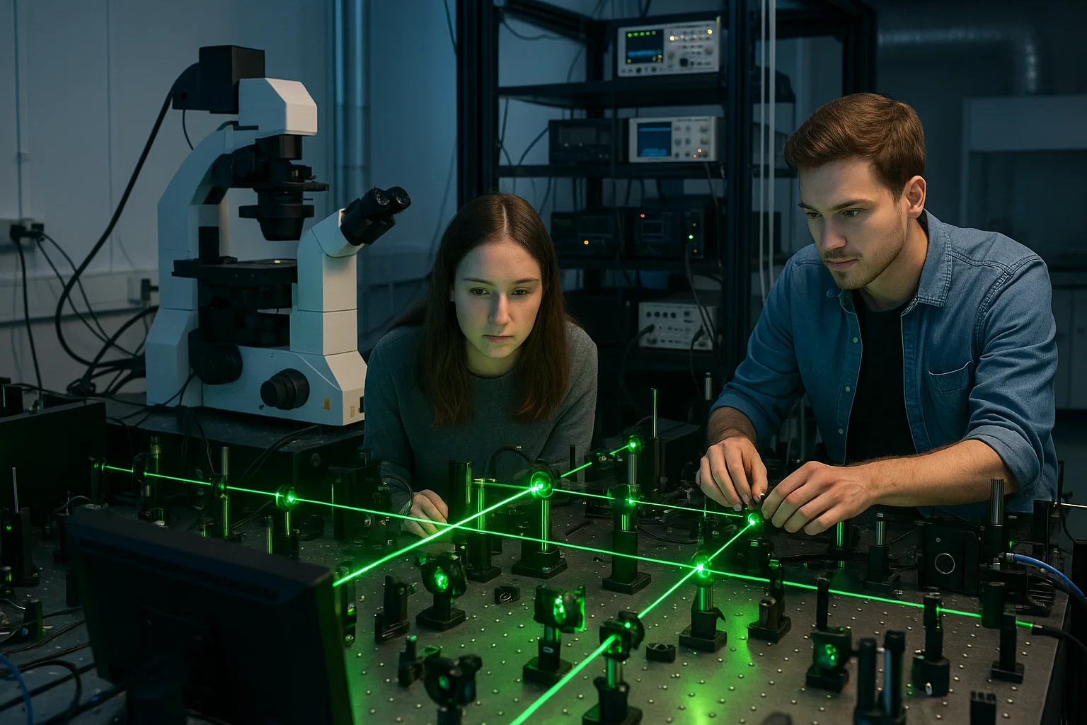 International PhD Fellowships at Max Planck Research School 2 Students conducting ultrafast imaging research in lab