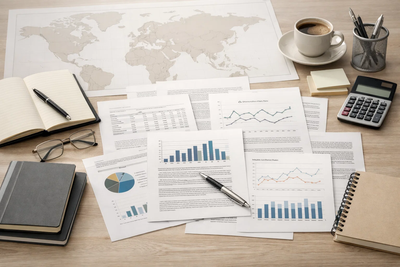 Economic research documents and analysis workspace