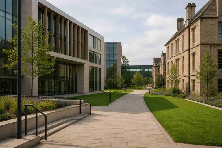 University campus view for Hull postgraduate scholarship