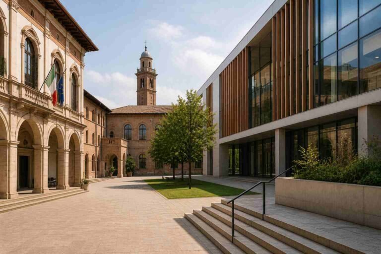 Italian university campus for international scholarships