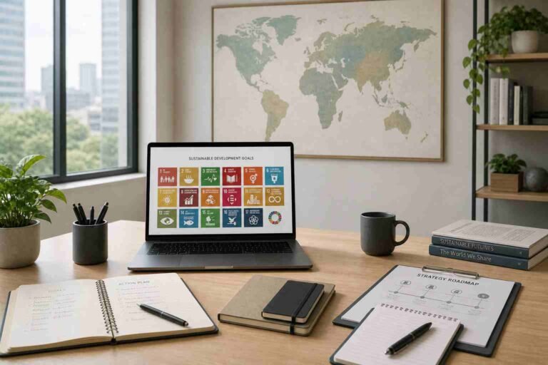 Global workspace representing youth leadership for SDGs